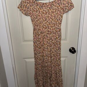 4/$20 Xhilaration Floral Jumpsuit with Short Sleeves
